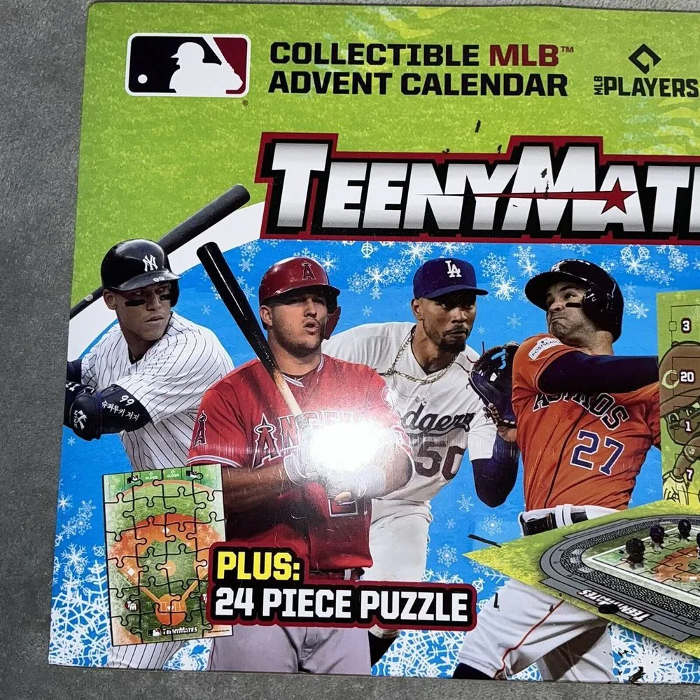 NEW 2024 TeenyMates Collectible MLB Advent Calendar 24‎ Figures Baseball Puzzle